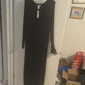 Victoria's Secret Black Long Sleeve Dress NWT.